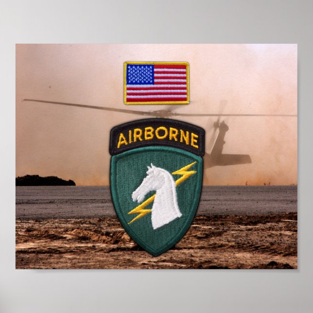 USACAPOC(A) 1st Special Ops Vets Patch Poster (Front)