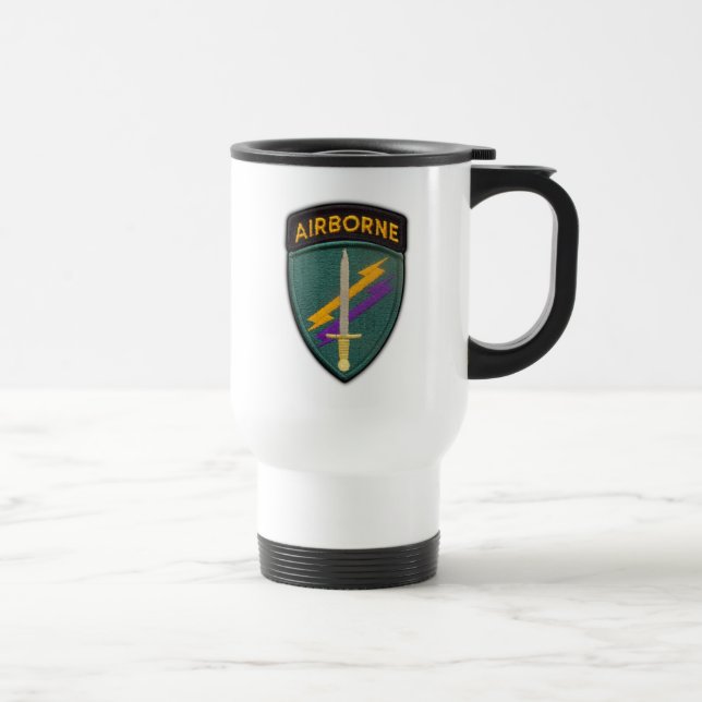 USACAPOC(A) special ops civil affairs veterans vet Travel Mug (Right)