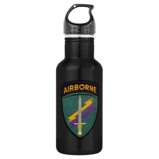 USACAPOC Special Ops Patch 532 Ml Water Bottle (Front)