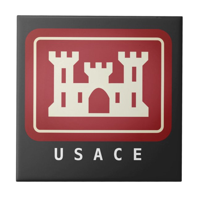 USACE Logo & Text Tile (Front)