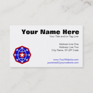 USACIDC Shoulder Patch Business Card