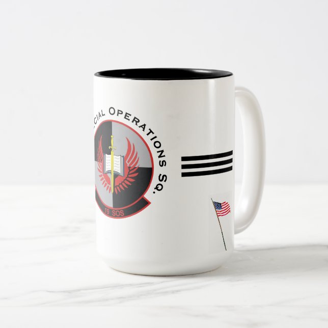USAF - 19th Special Operations Sq. Two-Tone Coffee Mug (Front Right)