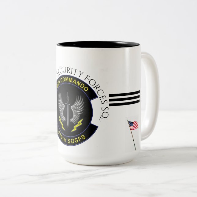 USAF - 919th S O Security Forces Sq Two-Tone Coffee Mug (Front Right)