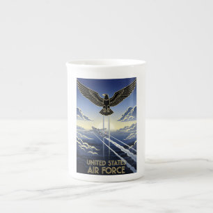 USAF Art Deco Bone China Mug