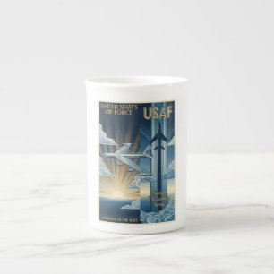 USAF Art Deco Bone China Mug