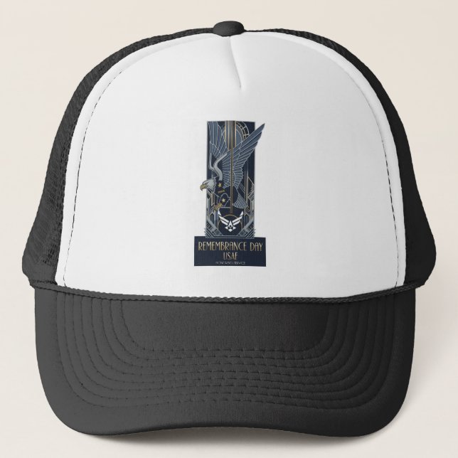 USAF Art Deco Remembrance Day Edition Trucker Hat (Front)