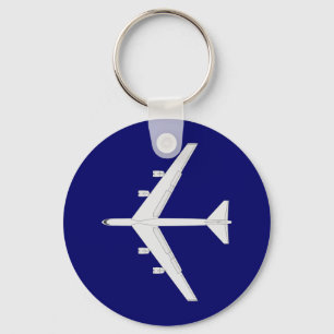 USAF B-52 Bomber - Top View Key Ring