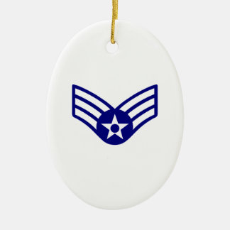 USAF E-4 SENIOR AIRMAN CERAMIC TREE DECORATION