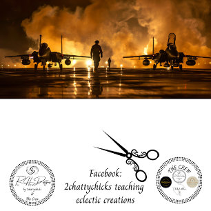 USAF Jet Fire Tarmac Decoupage Tissue Paper