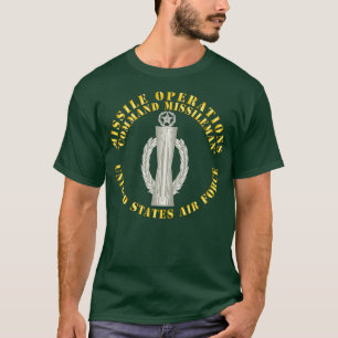 USAF Missile Operations Missileman Comand or Maste T-Shirt