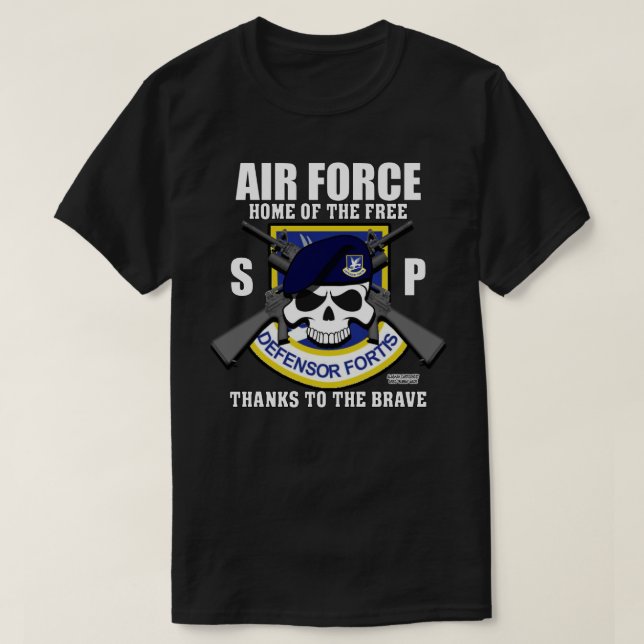 USAF Security Forces - Security Police Veteran T-S T-Shirt (Design Front)