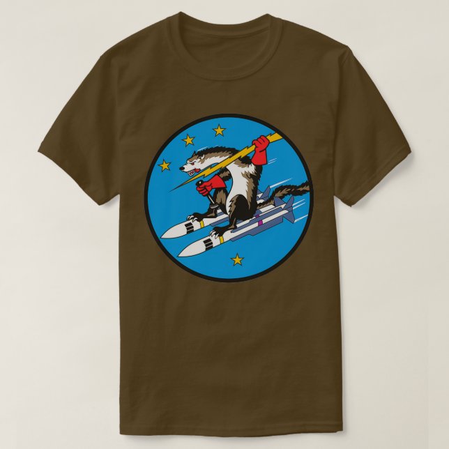 USAF Wild Weasel Clean Style  T-Shirt (Design Front)