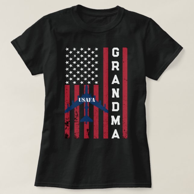 Usafa Merch Proud Air Force Mum Wife Mama Grandma T-Shirt (Design Front)