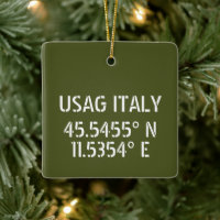 USAG Italy Latitude Longitude Personalised