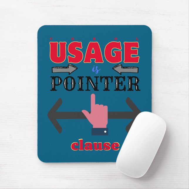 Usage is Pointer in Cobol Programming Mouse Mat (With Mouse)