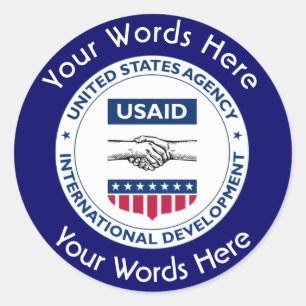USAID Custom Sticker