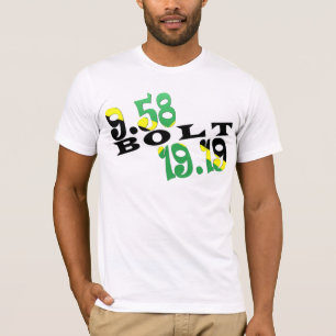 Usain Bolt Berlin 2 WR Jamaican Flag T-Shirt