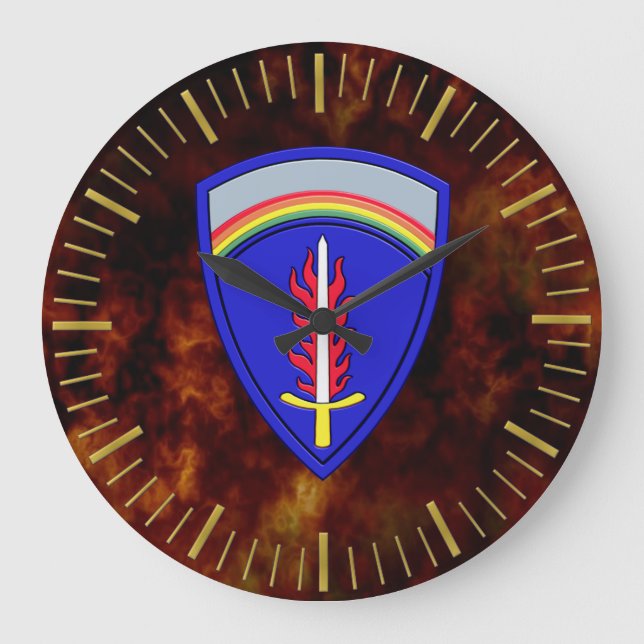 USAREUR shoulder patch (enameled look) Large Clock (Front)
