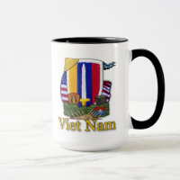 usarv army vietnam war patch veterans vets mug