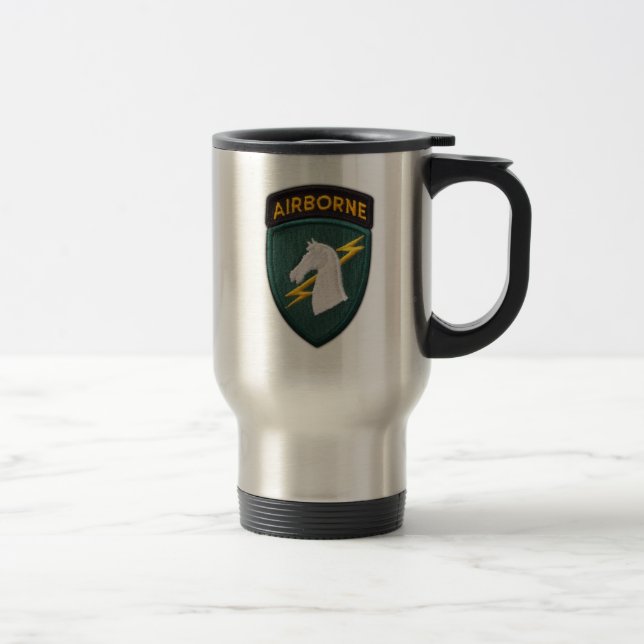 USASOC 1st special ops SOCOM SOC veterans vets Travel Mug (Right)