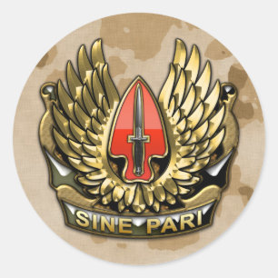 USASOC DUI CLASSIC ROUND STICKER