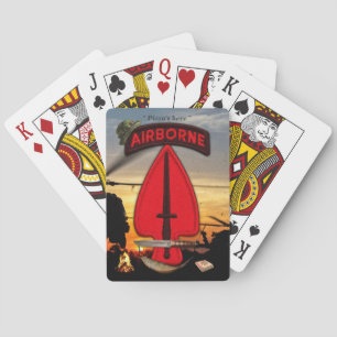 USASOC Special Ops Patch LRRP Recon Playing Cards