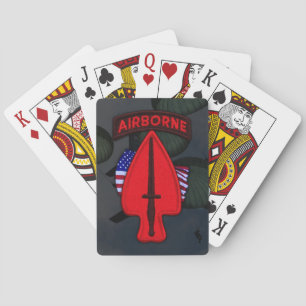 USASOC Special Ops Patch poker cards