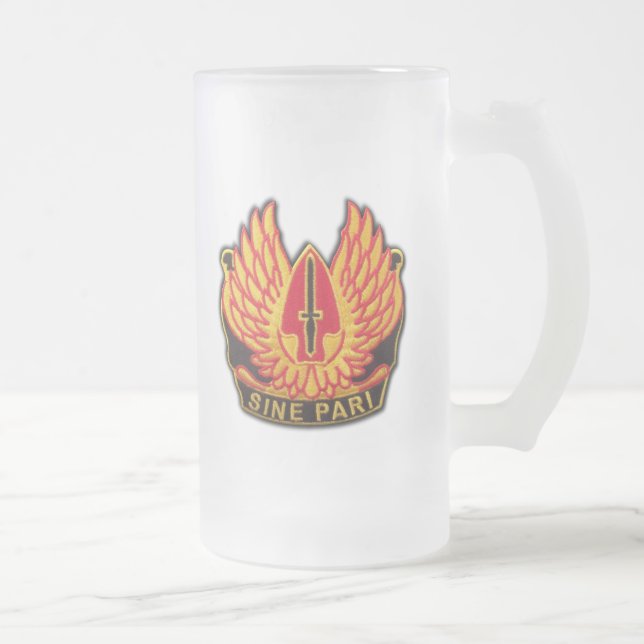 usasoc special ops sof operations command veterans frosted glass beer mug (Right)