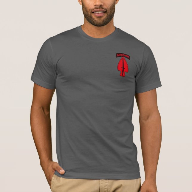 USASOC special ops SOF veterans vets patch T-Shirt (Front)