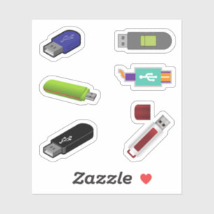 USB Flash Drive Stickers