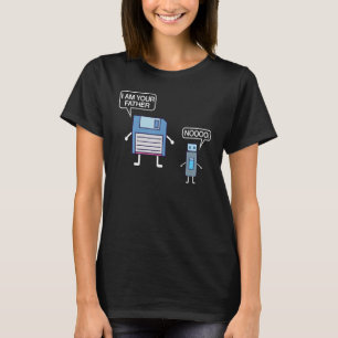 USB Floppy Disc I Am Your Father   Nerd Geek T-Shirt