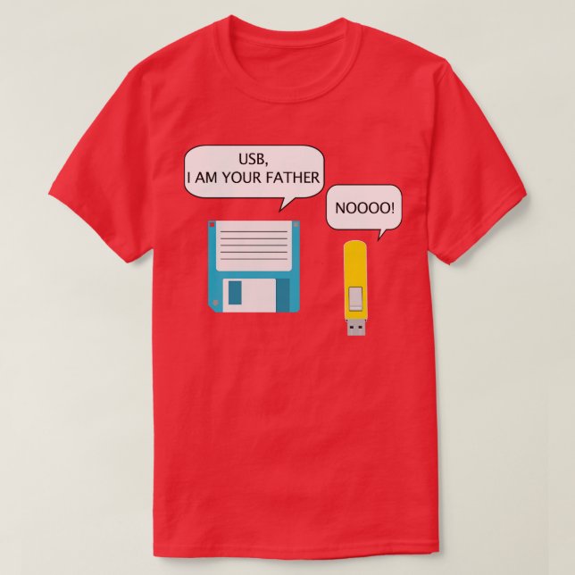 USB I Am Your Father T-Shirt (Design Front)