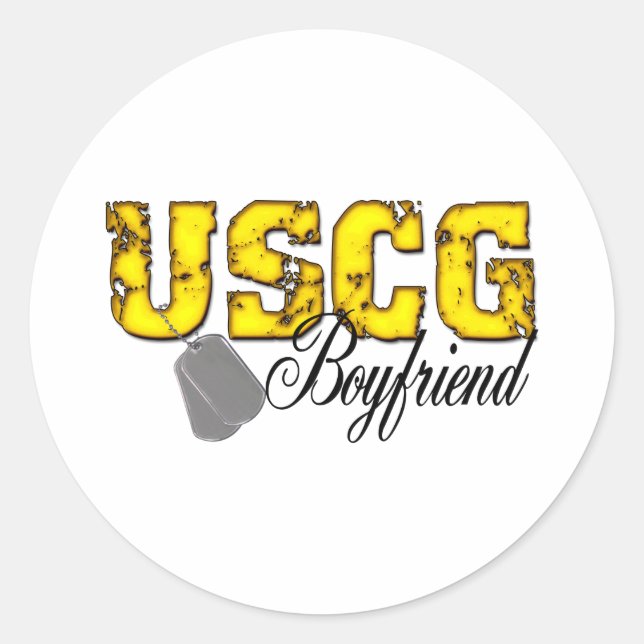 uscg99boyfriend classic round sticker (Front)