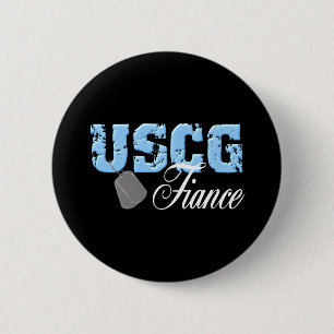 uscg99fiance2blk 6 cm round badge