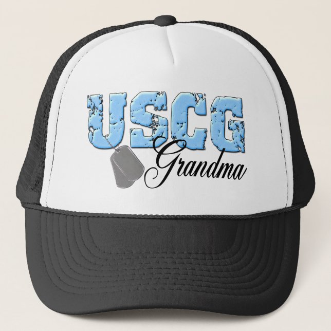 uscg99grandma3 trucker hat (Front)