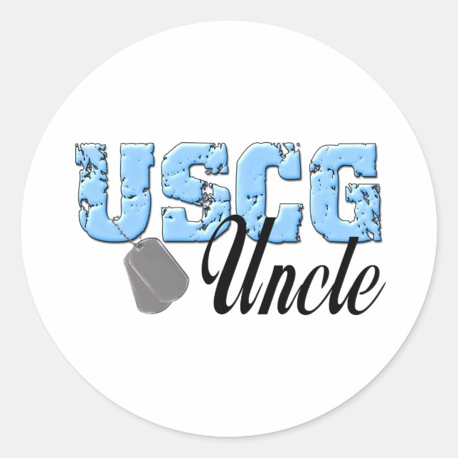 uscg99uncle2 classic round sticker (Front)