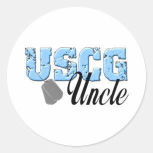 uscg99uncle2 classic round sticker