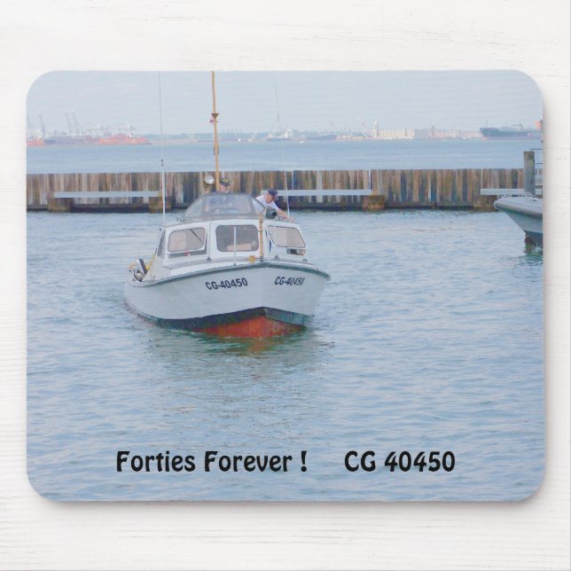USCG 40 Foot Utility Boat Large # 40450 Front View Mouse Mat (Front)