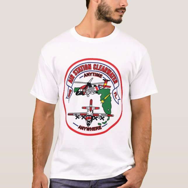 USCG Air Station Clearwater FL (U.S. Coast Guard) T-Shirt (Front)