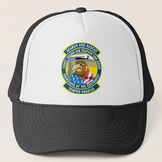 USCG Air Station San Diego Search and Resue Trucker Hat (Front)