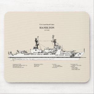 USCG Cutter Hamilton whec-715 - SBD Mouse Mat