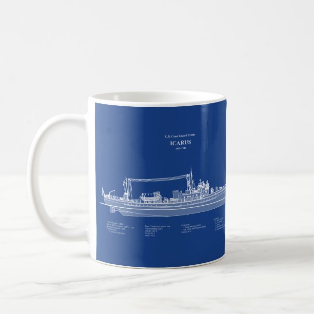USCG Cutter Icarus wpc-110 - ABD Coffee Mug (Left)
