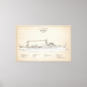 USCG Cutter Icarus wpc-110 - SBD Canvas Print