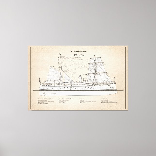 USCG Cutter Itasca - SBD Canvas Print (Front)
