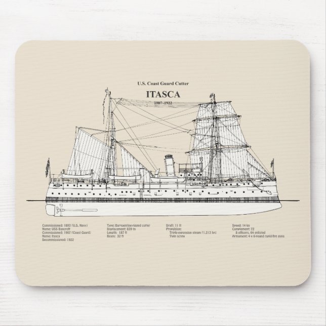USCG Cutter Itasca - SBD Mouse Mat (Front)