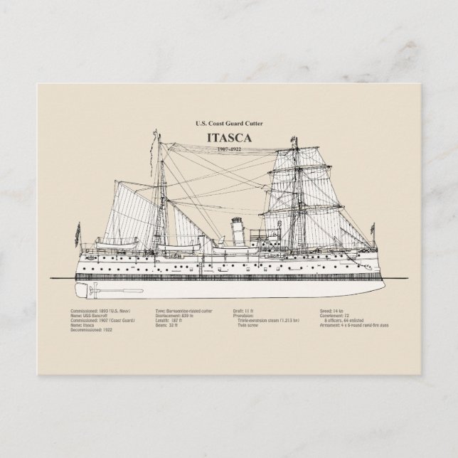 USCG Cutter Itasca - SBD Postcard (Front)