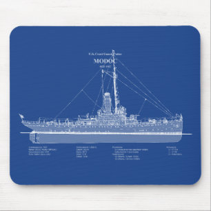 USCG Cutter Modoc wpg-46 - ABD Mouse Mat