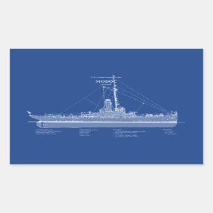 USCG Cutter Modoc wpg-46 - ABD Rectangular Sticker