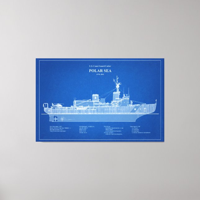 USCG Cutter Polar Sea wagb-11 - ABD Canvas Print (Front)