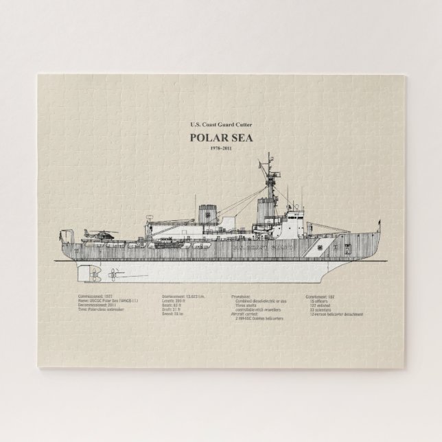 USCG Cutter Polar Sea wagb-11 - SBD Jigsaw Puzzle (Horizontal)